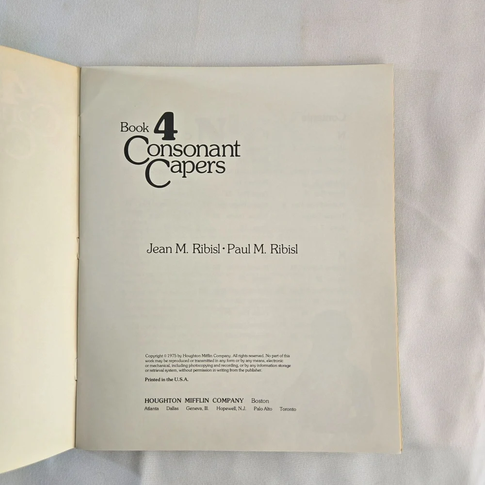 Houghton Mifflin this book